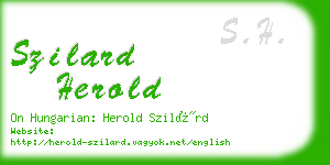 szilard herold business card